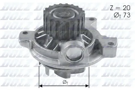 DOLZ A280 помпа 20z Audi 100A6, VW T4 2.52.4D2.5TDi 90>