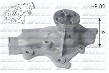 DOLZ J201 Водяной насос Jeep Wrangler Grand Cherokee 4.0 V6 91-98