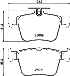 DON PCP1403 Комплект колодок для дисковых тормозов (задние)