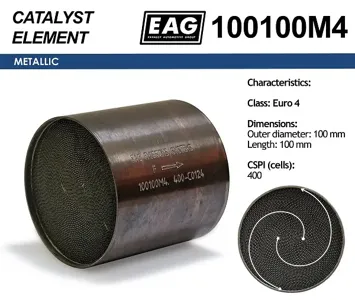 EAG 100100M4 Каталитический блок металл. 100x100 Euro 4