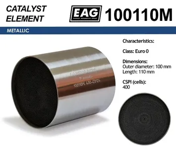 EAG 100110M Каталитический блок металл. 100x110 Euro 0