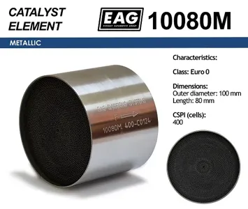 EAG 10080M Каталитический блок металл. 100x80 Euro 0