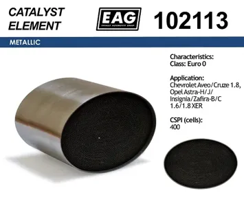 EAG 102113 Каталитический блок овал Euro 0