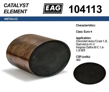 EAG 104113 Каталитический блок овал. Euro 4