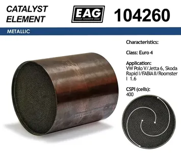 EAG 104260 Каталитический блок Euro 4