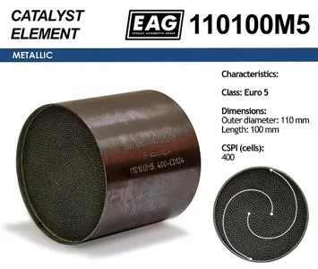 EAG 110100M5 Каталитический блок металл. 110x100 Euro 5