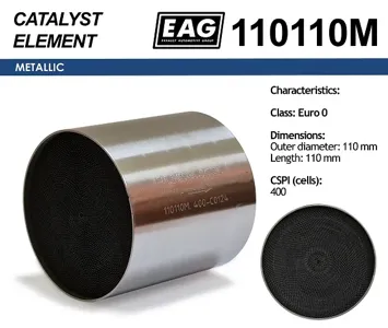 EAG 110110M Каталитический блок металл. 110x110 Euro 0