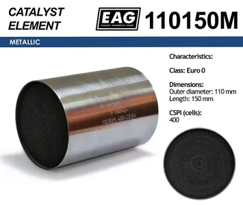 EAG 110150M Каталитический блок металл. 110x150 Euro 0