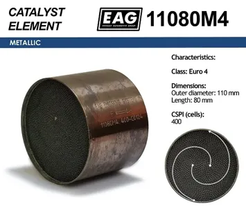 EAG 11080M4 Каталитический блок металл. 110x80 Euro 4