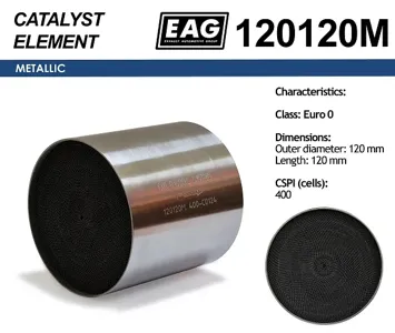 EAG 120120M Каталитический блок металл. 120x120 Euro 0