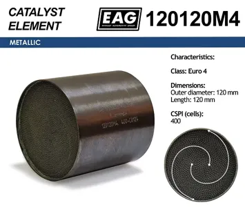 EAG 120120M4 Каталитический блок металл. 120x120 Euro 4