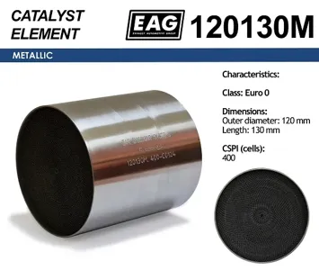EAG 120130M Каталитический блок металл. 120x130 Euro 0