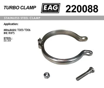 EAG 220088 Хомут турбины Mitsubishi td05td06, ihi rhf5 ss304 eag