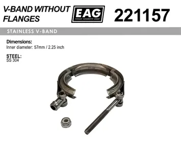 EAG 221157 Хомут v-band 57мм2.25' ss304