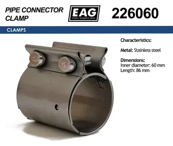 EAG 226060 Хомут трубчатый нерж. сталь