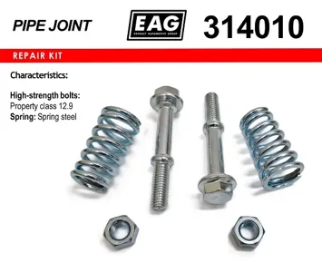 EAG 314010 Ремкомплект демпферного соединения (2 болта+2 пружины+2 гайки)