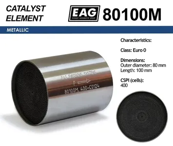 EAG 80100M Каталитический блок металл. 80x100 Euro 0