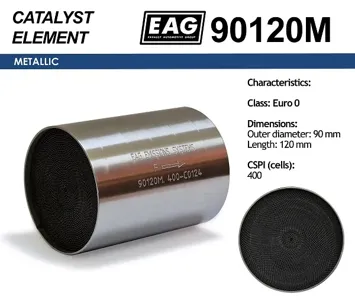 EAG 90120M Каталитический блок металл. 90x120 Euro 0