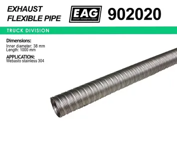 EAG 902020 Гофра выхлопной системы металлорукав 304 38Х1000 нерж.