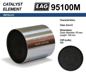 EAG 95100M Каталитический блок металл. 95x100 Euro 0