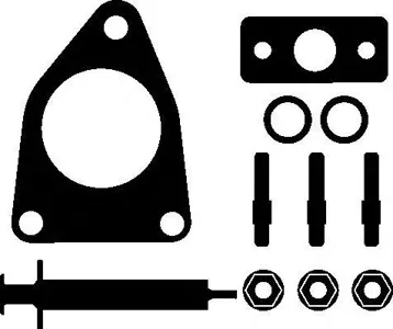 ELRING 714640 Монтажный комплект турбины citvol Fiat lanpgt 2.0hdi (d4204tdw10bted4rhkrhr) 04