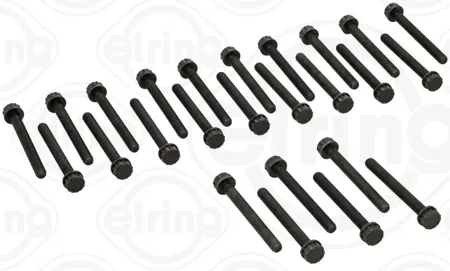 ELRING 820075 Болты ГБЦ комплект [M12x1.75x111 25шт] 1X Mercedes ОM352-366 (№->706241)