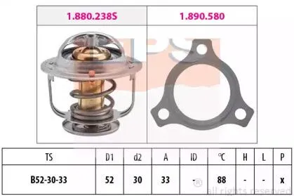EPS 1880238 Термостат 88°C c прокладкой