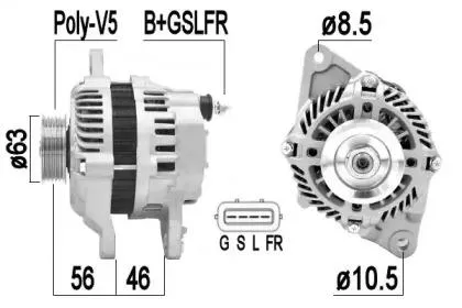 ERA 209350 Генератор Mitsubishi Colt Lancer