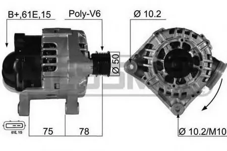 ERA 210464 Генератор BMW E46E39E53 2.0-3.0