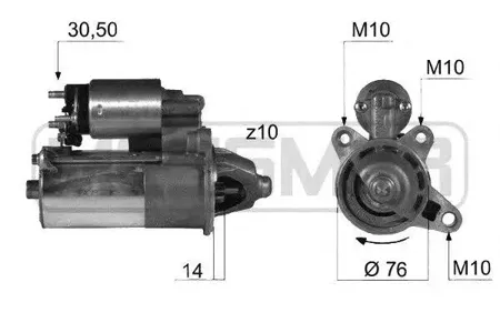 ERA 220364 Стартер 12V 1,4 Kw