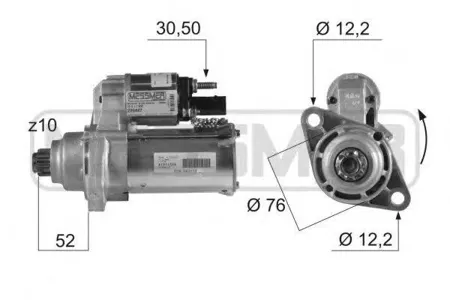 ERA 220447 стартер 1.1kW 10T Audi A3, VW Golf V Polo , Skoda Octavia 1.6FSi-2.0 03>