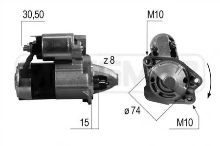 ERA 220541 Стартер Mazda 3 1.41.6 03-09 1kw