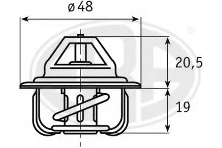 ERA 350048 Термостат Audi Daewoo Opel VW