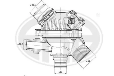 ERA 350337 Термостат BMW E90E60E83 2.0-3.0