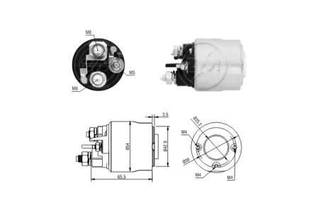 ERA ZM2494 Реле стартера втягивающее