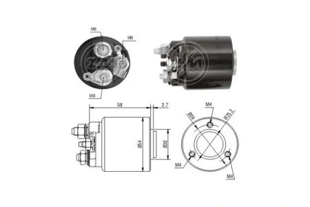ERA ZM591 Реле стартера втягивающее
