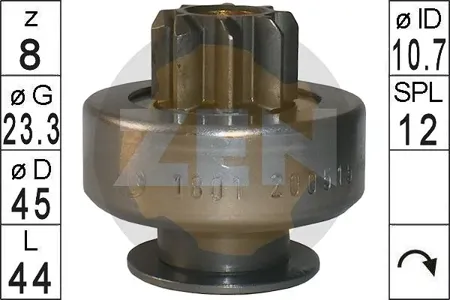 ERA ZN1801 Бендикс стартера