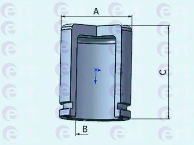 ERT 151034C Поршень суппорта Buick Park Avenue (96-05) d43,7 (KASCO) 151034-C