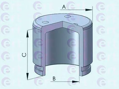 ERT 151174C Поршень суппорта Nissan Murano (Z50Z51), Qashqai Qashqai +2 1.5-3.5 (03-) d43mm (AKEBONO) 151174-C