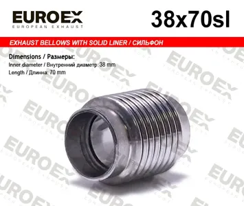 EUROEX 38X70SL Гофра глушителя 38x70 (Сильфон)