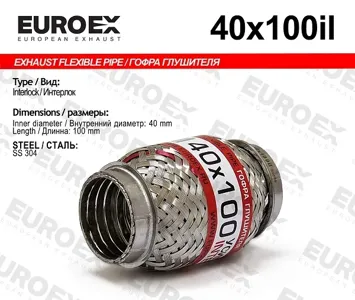 EUROEX 40X100IL Гофра глушителя