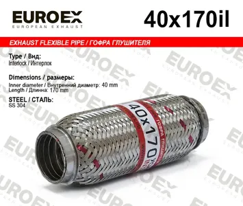 EUROEX 40X170IL Гофра глушителя