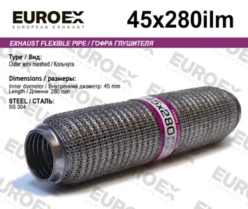 EUROEX 45X280ILM Гофра глушителя