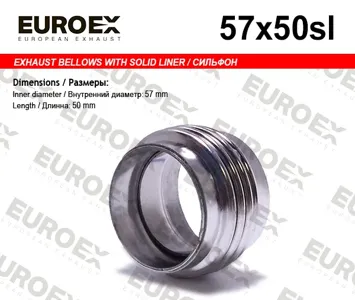 EUROEX 57X50SL Гофра глушителя (Сильфон 57x50)