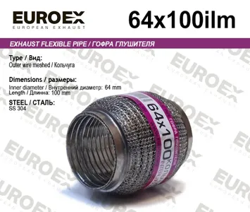 EUROEX 64X100ILM Гофра глушителя