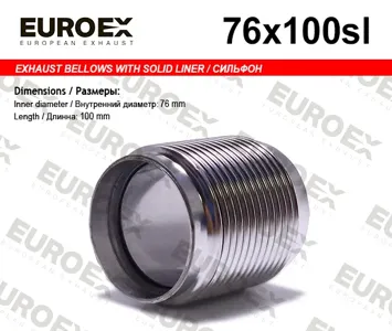 EUROEX 76X100SL Гофра глушителя 76х100