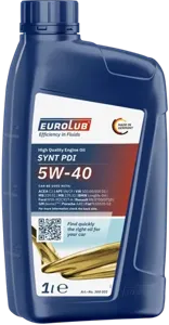 EUROLUB 308001 Масло моторное EUROLUB SYNT PDI SNCF 5W40 синт.1л
