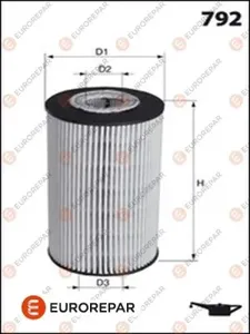 EUROREPAR E149246 Фильтр масляный Mercedes W202,203,210,211,220 2.4-6.0