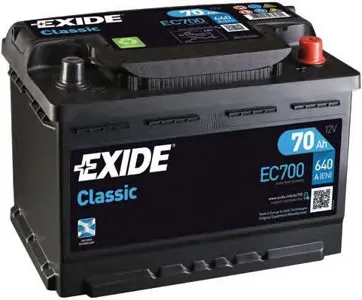 EXIDE EC700 Аккумулятор Classic 19.517.9 евро 70Ah 640A 278175190