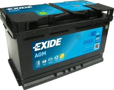 EXIDE EK820 Аккумулятор Micro-Hybrid AGM, 12В 82Ач